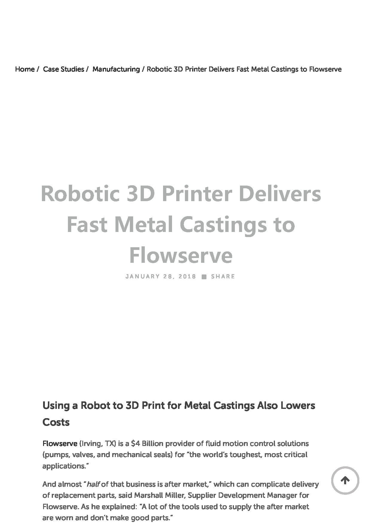 How Robotic 3D Printing is Helping Flowserve _ EnvisionTEC(图1)