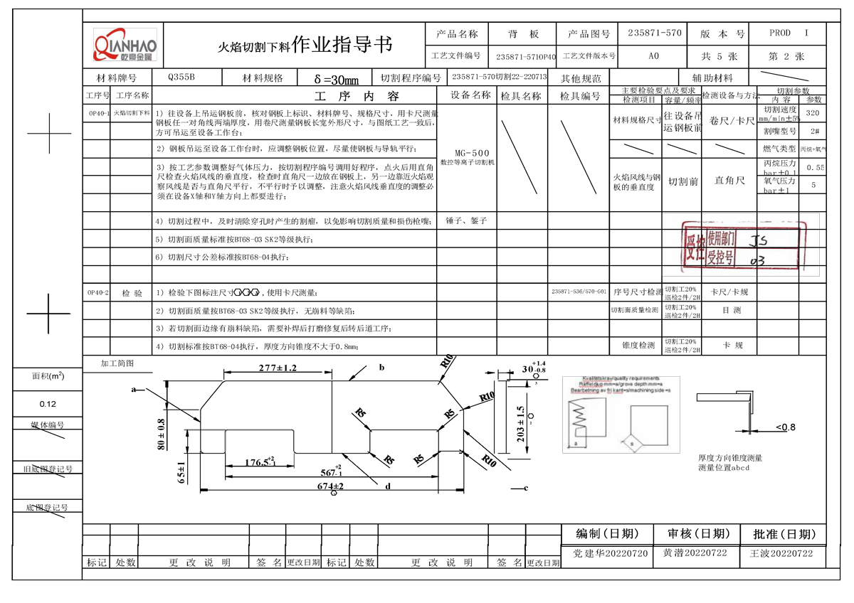 SHEET METAL WELDING QUALITY MANAGEMENT DOCUMENTS Qianhao Investment Casting